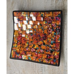 plat mosaique carré 15 cm