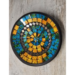 plat mosaique rond 15 cm