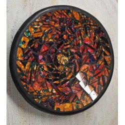 plat mosaique rond 20 cm