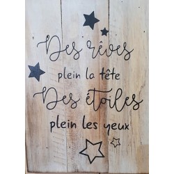 plaque decorative bois...